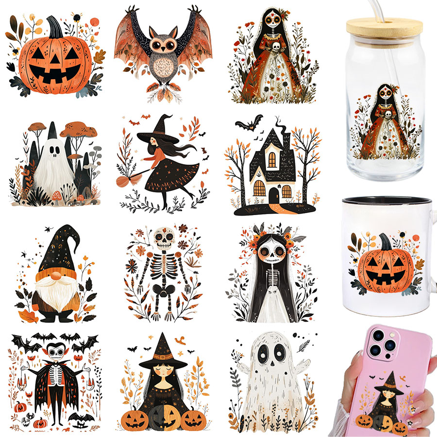 Art Craft Cup - 2pcs Nordic Autumn Folk Art Halloween