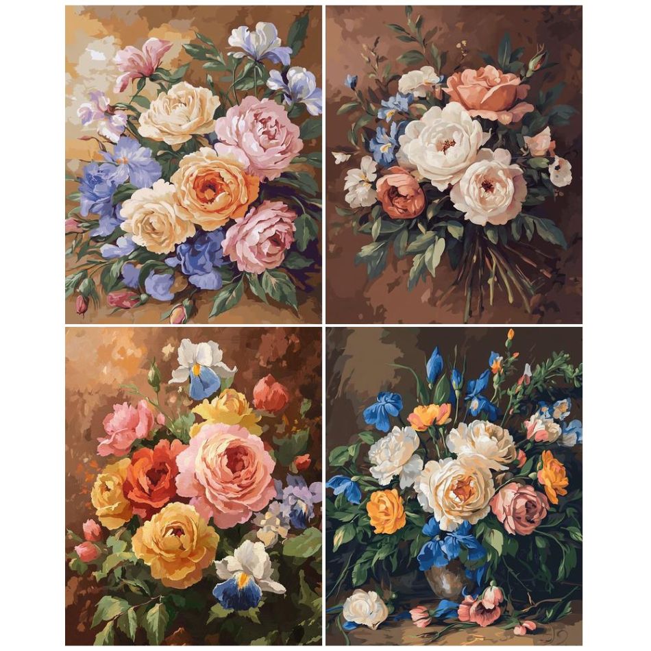 Art Craft Gift Ideas - CHENISTORY Flower 5d Diamond Painting Kits