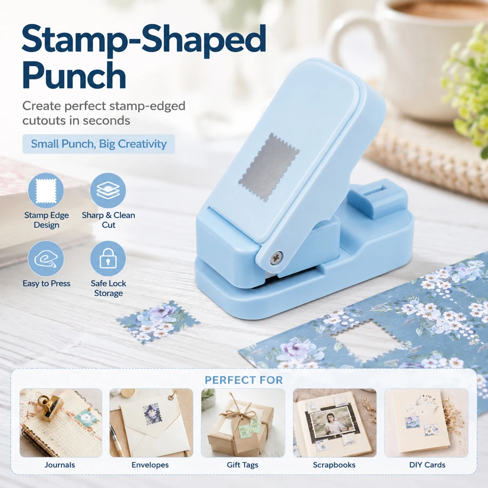 Art Craft Market - Postage Stamp Edge Paper Punch for