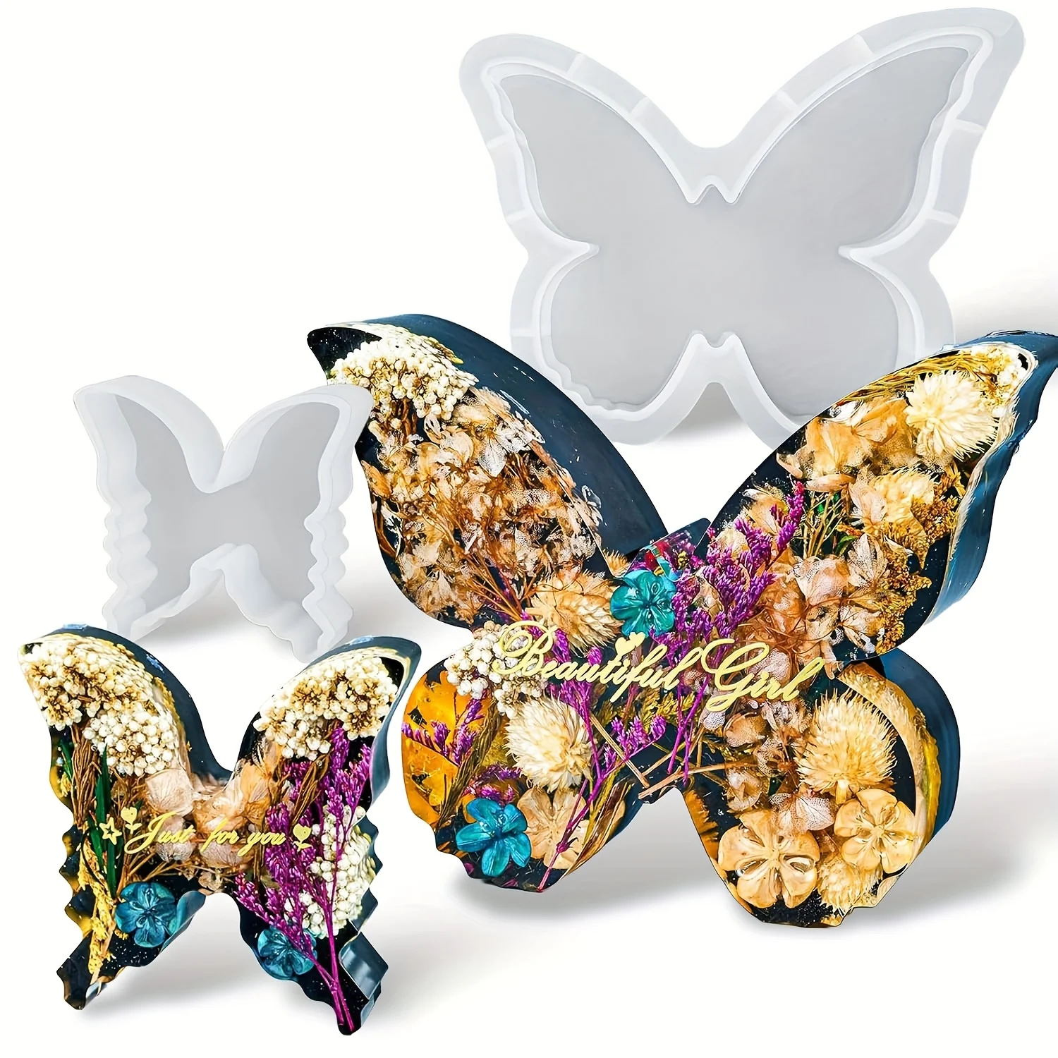Art Craft Model - Two sizes of butterfly resin mold