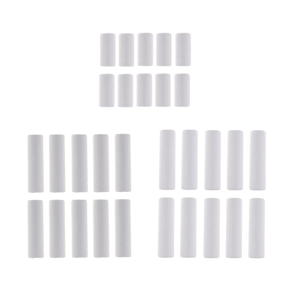 Art Craft For Christmas - 10 Pieces Blank White Cylinder Shape