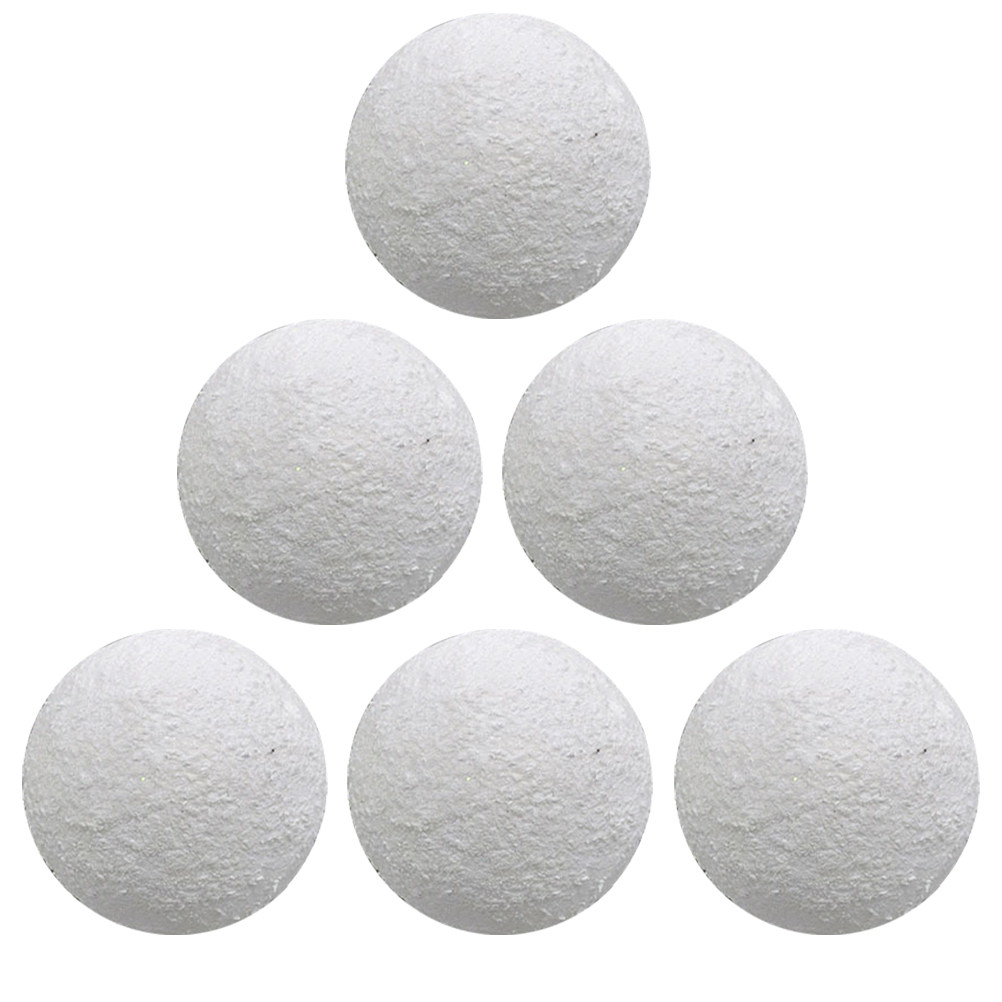 Art Craft For Christmas - 6Pcs White Xmas Ball Solid Dense