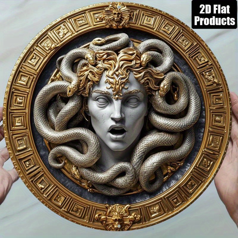Art Craft Movement - 2D flat 1 Medusa head circular