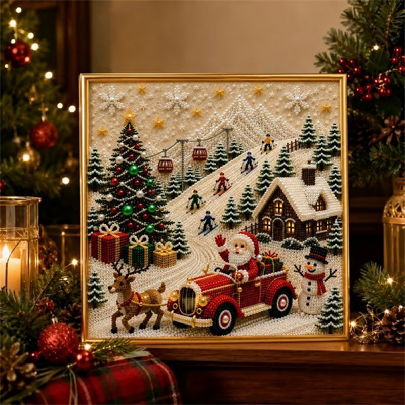 Art Craft Village - DIY 3D Pearl Christmas Diamond Painting