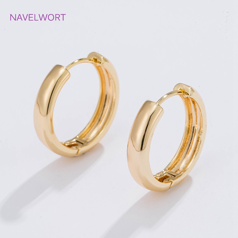 Art Craft Market - 6 Sizes Gold Plated Circle Hoop
