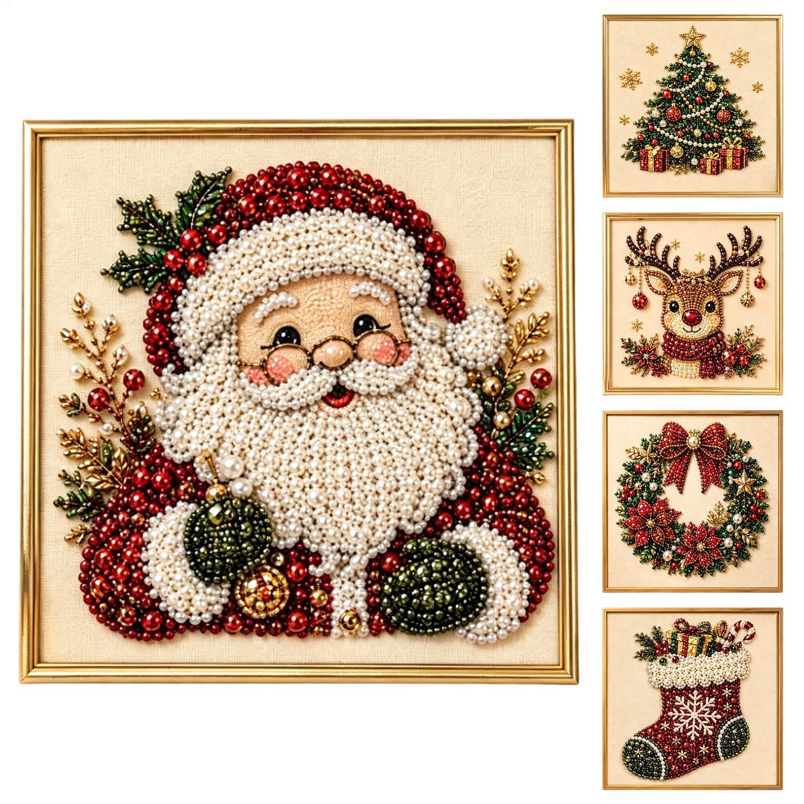 Art Craft For Christmas - Pearl Painting Kit Christmas Handmade Decorative
