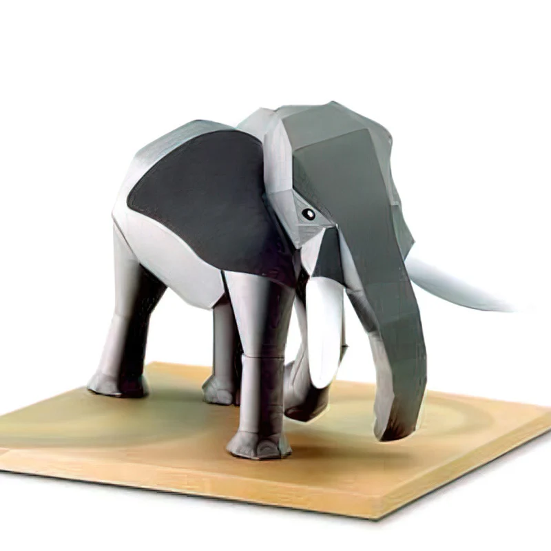 Art Craft Center - African Elephant Origami Art Mini 3D