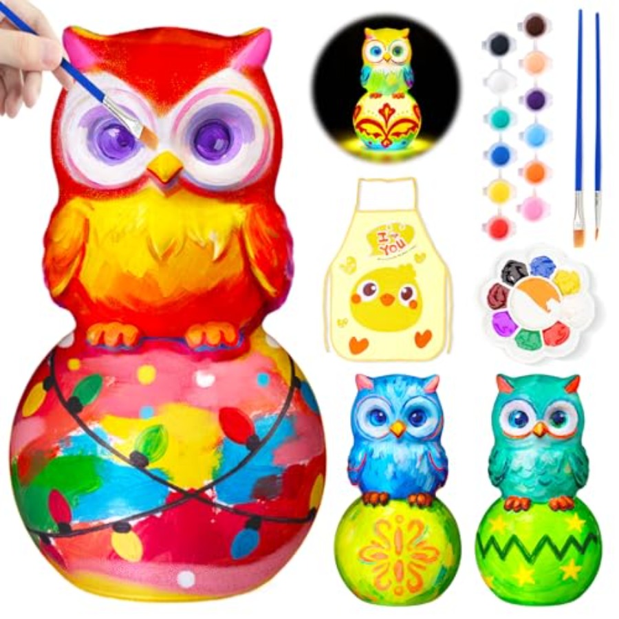 Art Craft Night - Paint Your Own Lamp Kit, Arts