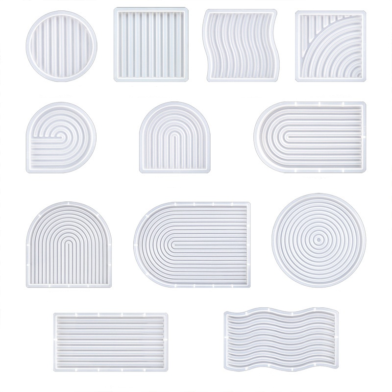 Art Craft Things - DIY Striped Wave Tray Mold For