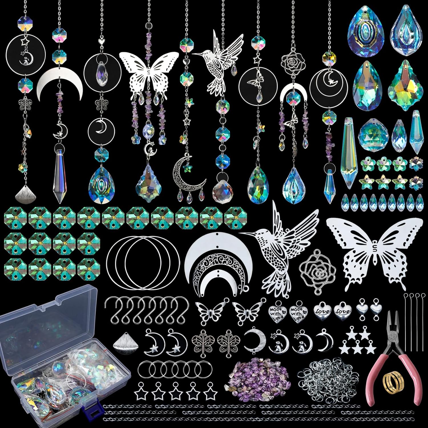 Art Craft For Christmas - DIY 400pcs SunCatchers Making Supplies Kit