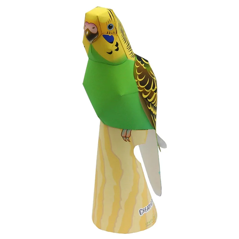 Art Craft Center - Budgerigar Parrot Bird Handmade Origami Art