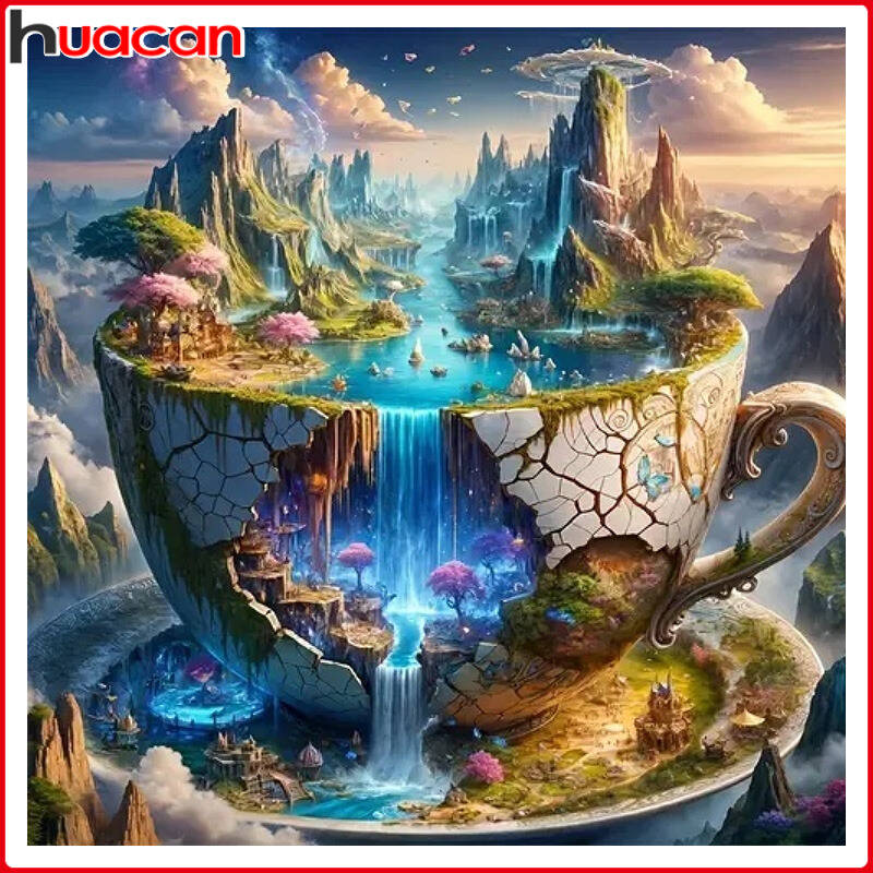 Art Craft Cup - Huacan Diamond Painting Creative Cup Landscape