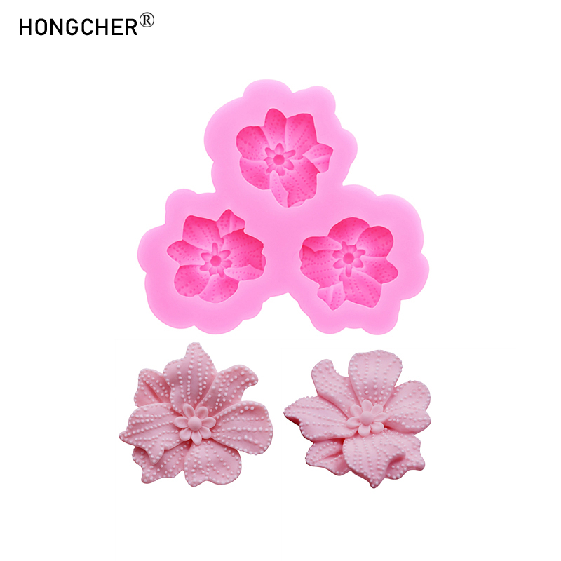 Art Craft Model - Polka Dot Floral Rose Silicone Molds