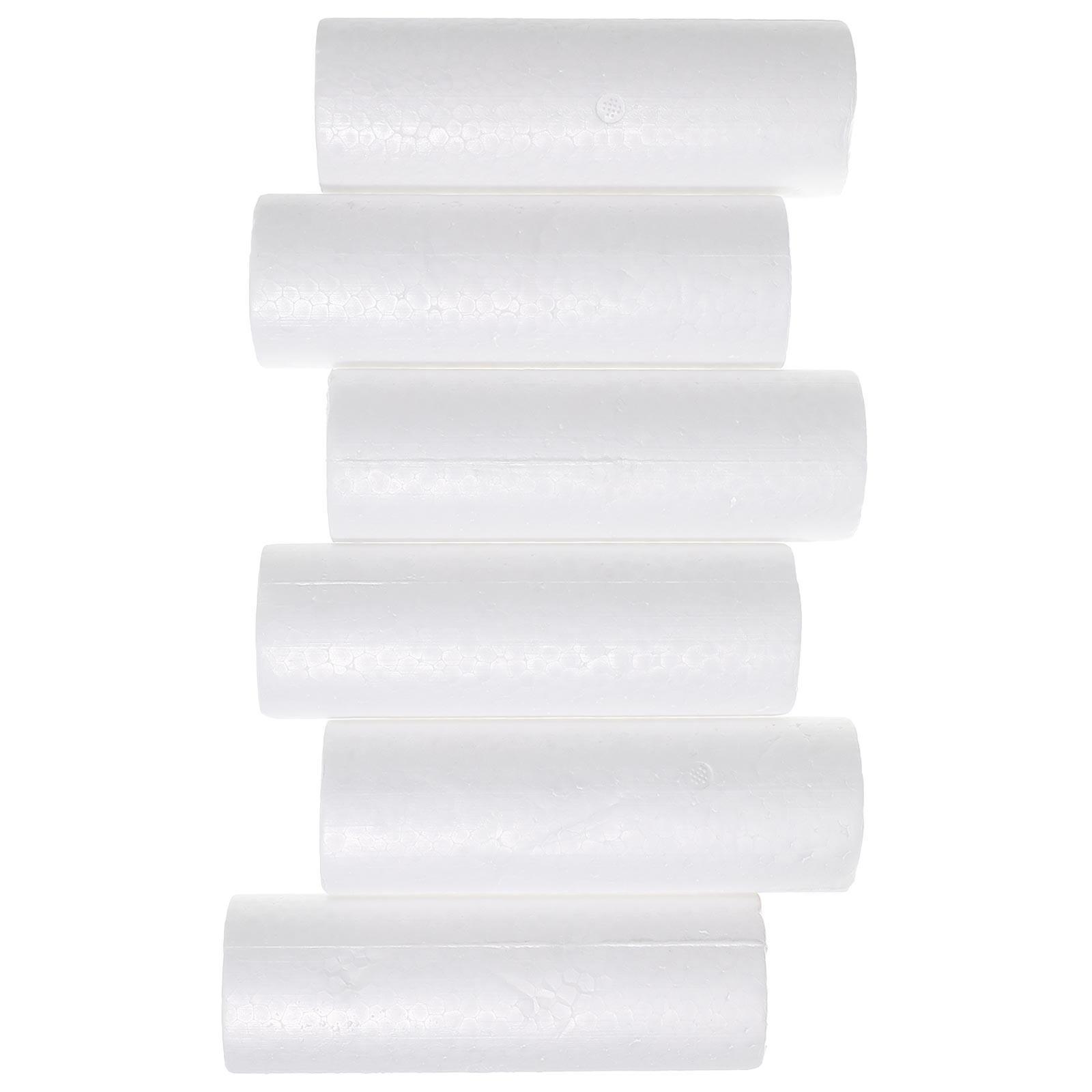 Art Craft For Christmas - 6Pcs Foam Cylinder Crafts Premium DIY