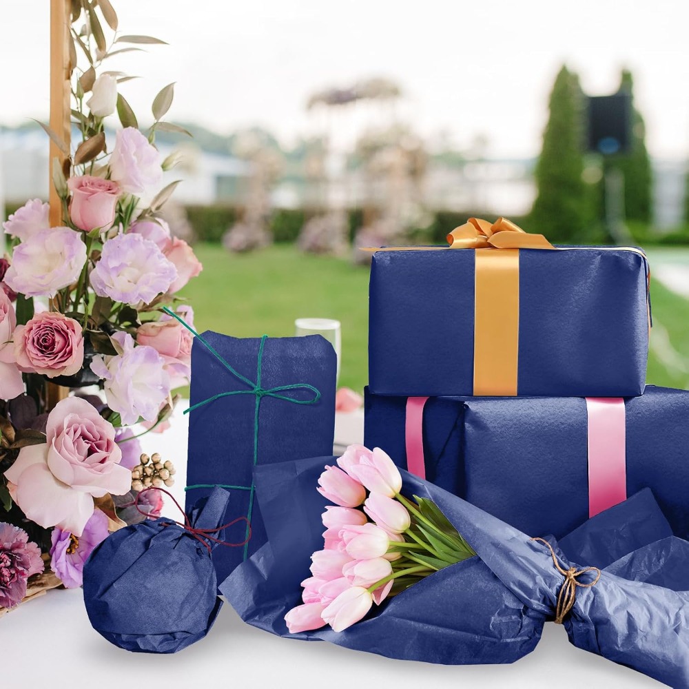 Art Crafts - 120 Sheets Navy Blue Tissue Paper