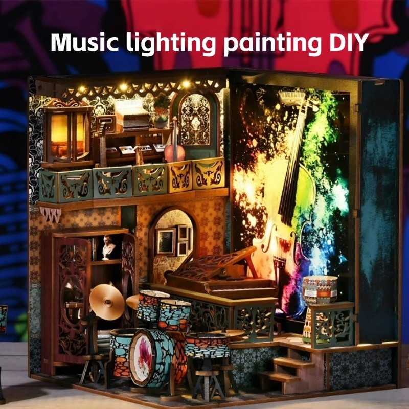 Art Craft Night - Musical Notes Light Box DIY, 3D