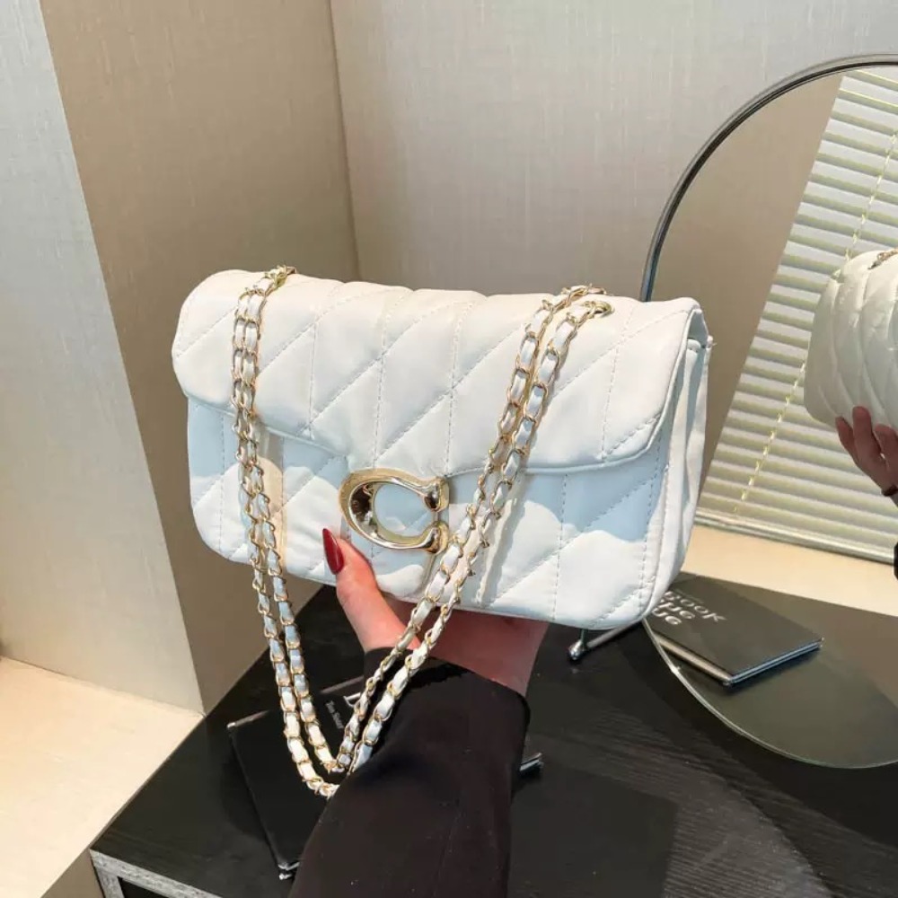 Art Craft Bag - High quality black diamond patterned chain