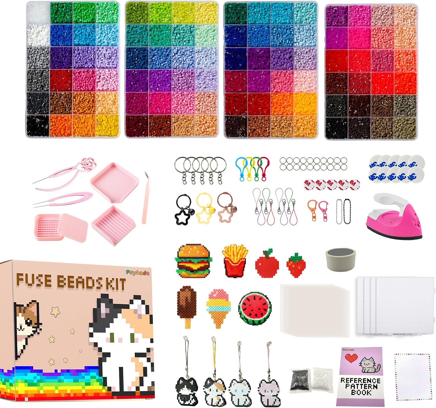 Art Crafts - Fuse Beads Kit-Easy DIY-96 Colors 53000