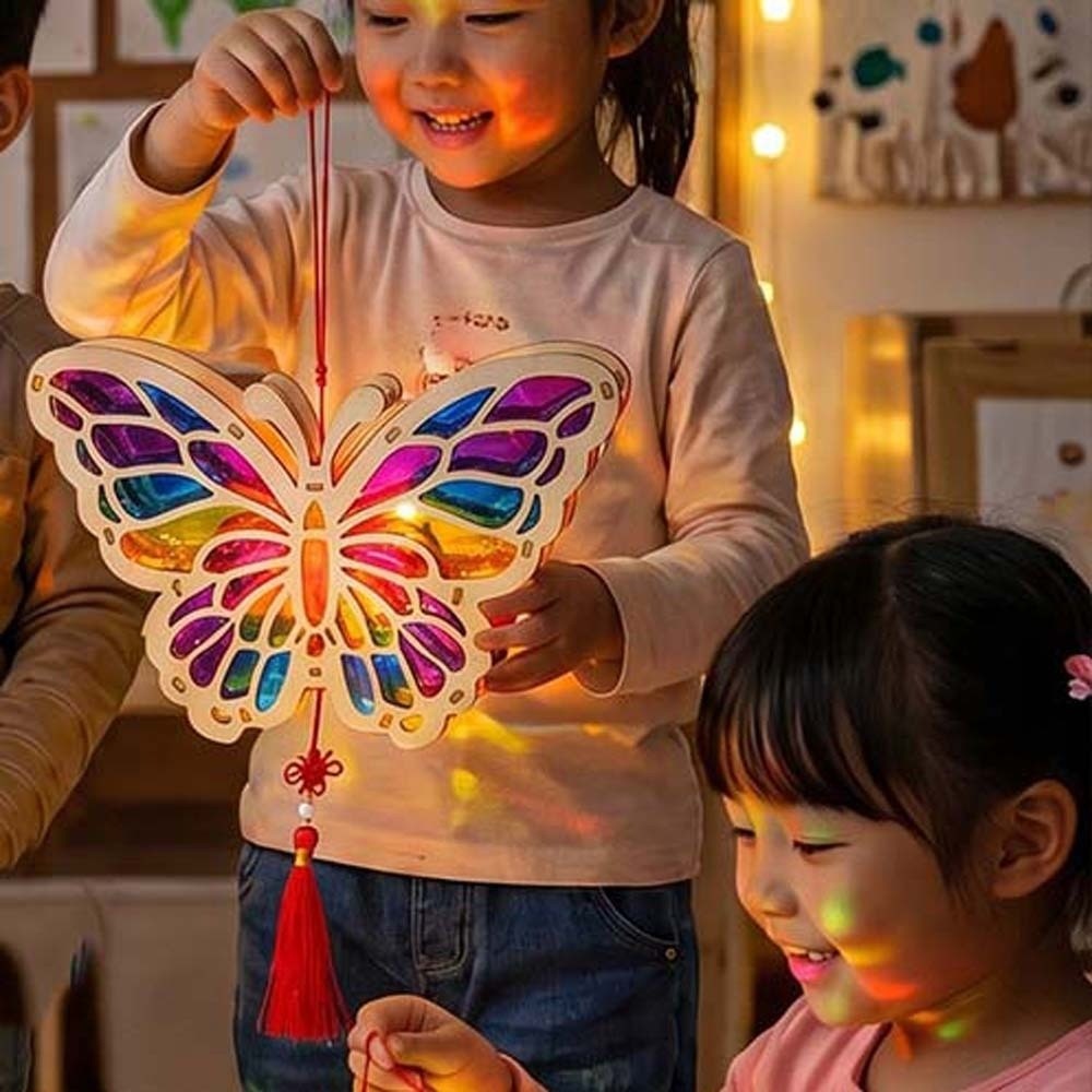 LED Luminous Wooden Lantern Ha - Art Craft Event recension och pris