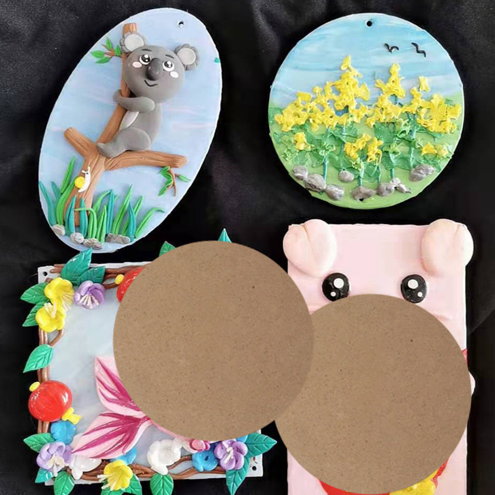 10Pcs Wooden Clay Board Smooth - Art Craft Gift Ideas recension och pris