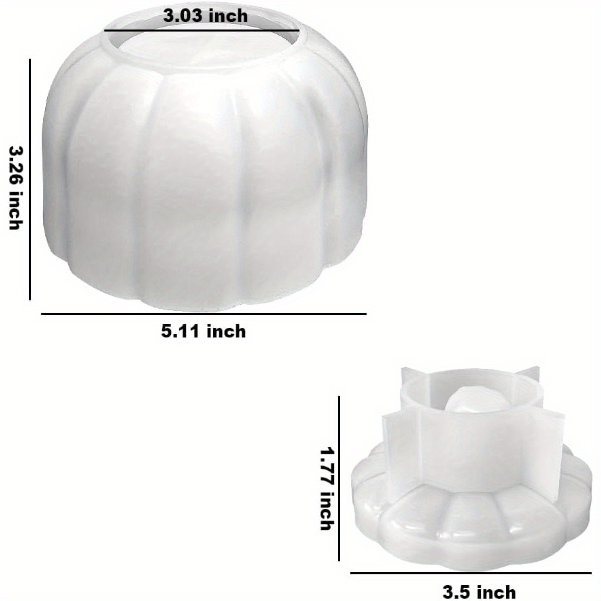 5'' Large Pumpkin Jar Mold, Ha - Art Craft Model recension och pris
