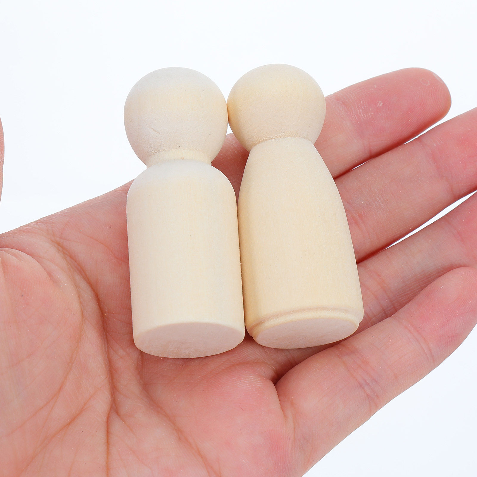 40Pcs Blank Wooden Peg People  - Art Craft For Christmas recension och pris