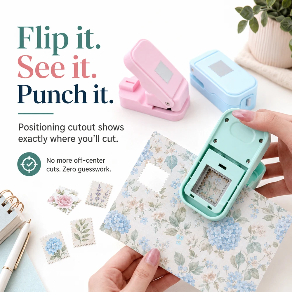 Postage Stamp Edge Paper Punch - Art Craft Market recension och pris