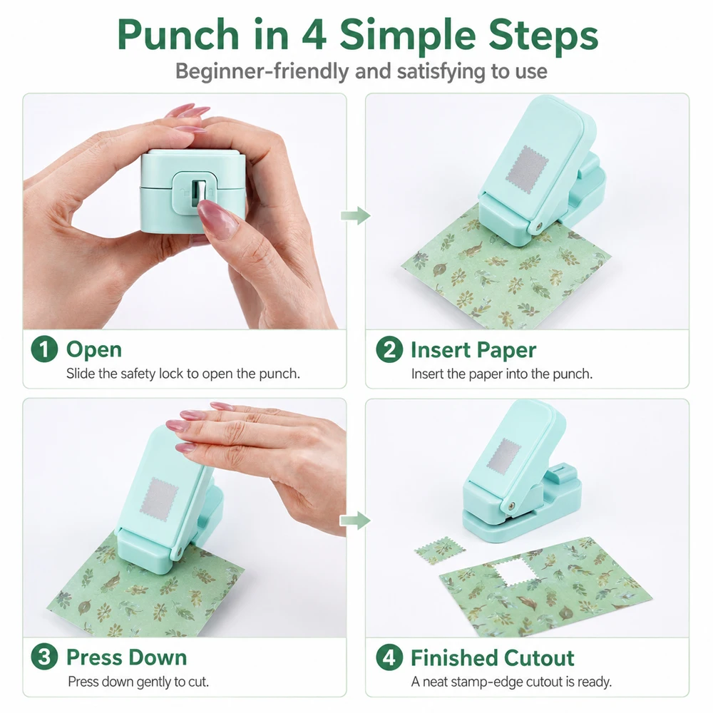 Postage Stamp Edge Paper Punch - Art Craft Market recension och pris