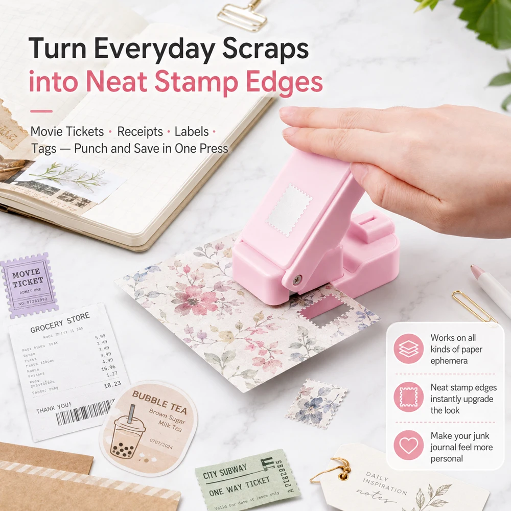 Postage Stamp Edge Paper Punch - Art Craft Market recension och pris