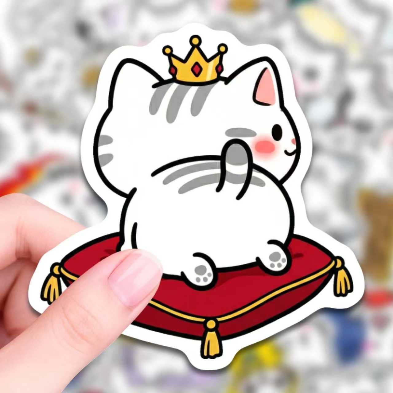 50 Cute Funny Line Art Cat Sti - Art Craft Cup recension och pris