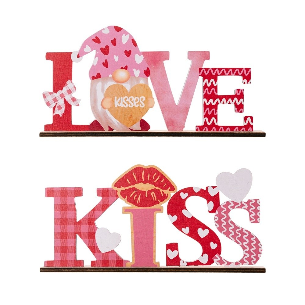 LOVE KISS Love Wood Knot Ornam - Art And Craft Valentine recension och pris