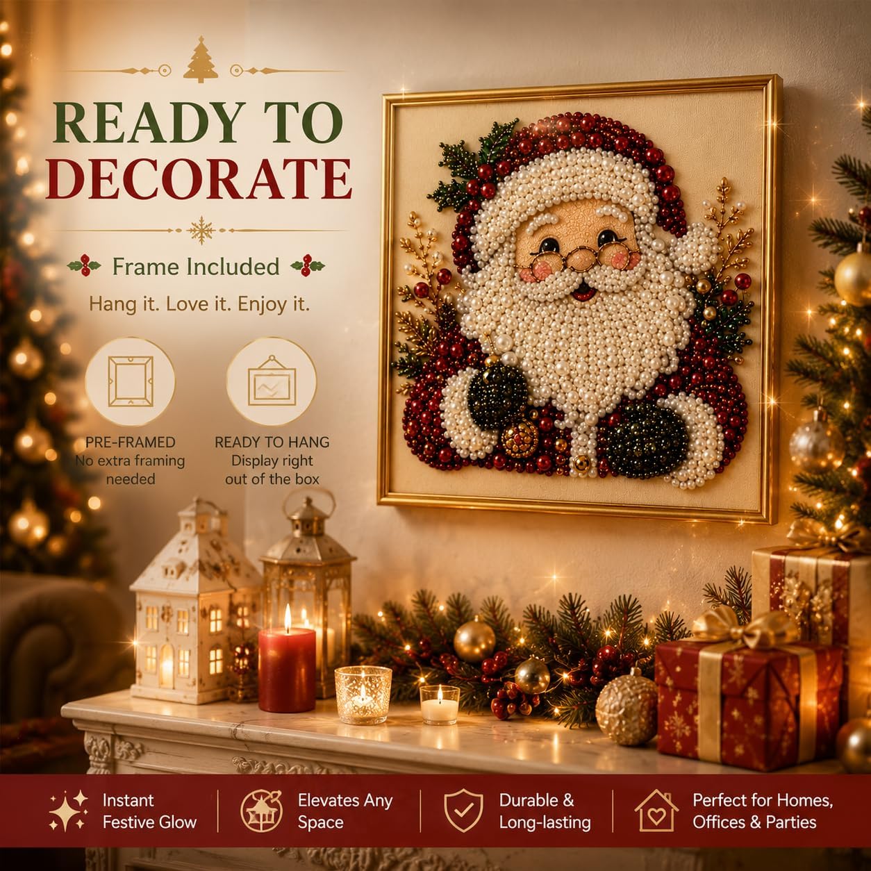 DIY Christmas Pearl Diamond Pa - Art Craft For Christmas recension och pris