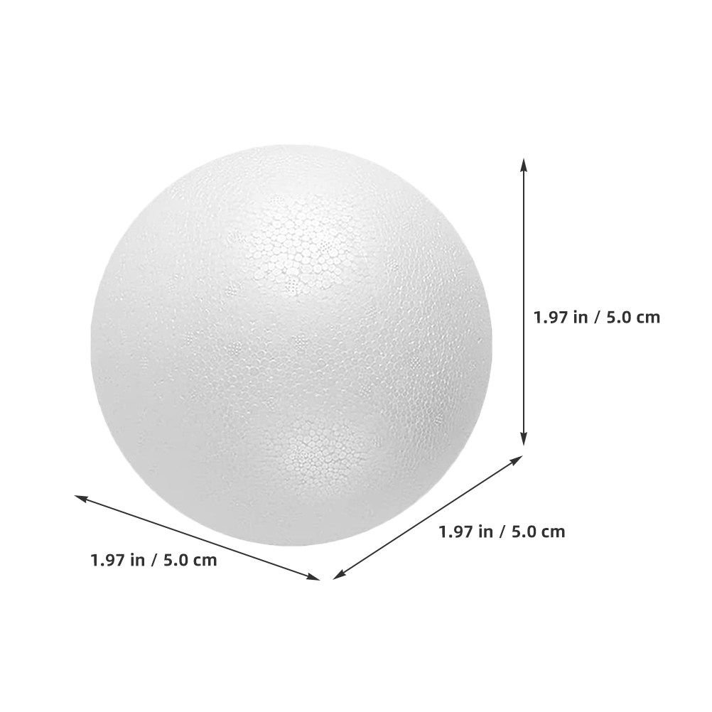 12Pcs Foam Balls White Polysty - Art Craft For Christmas recension och pris