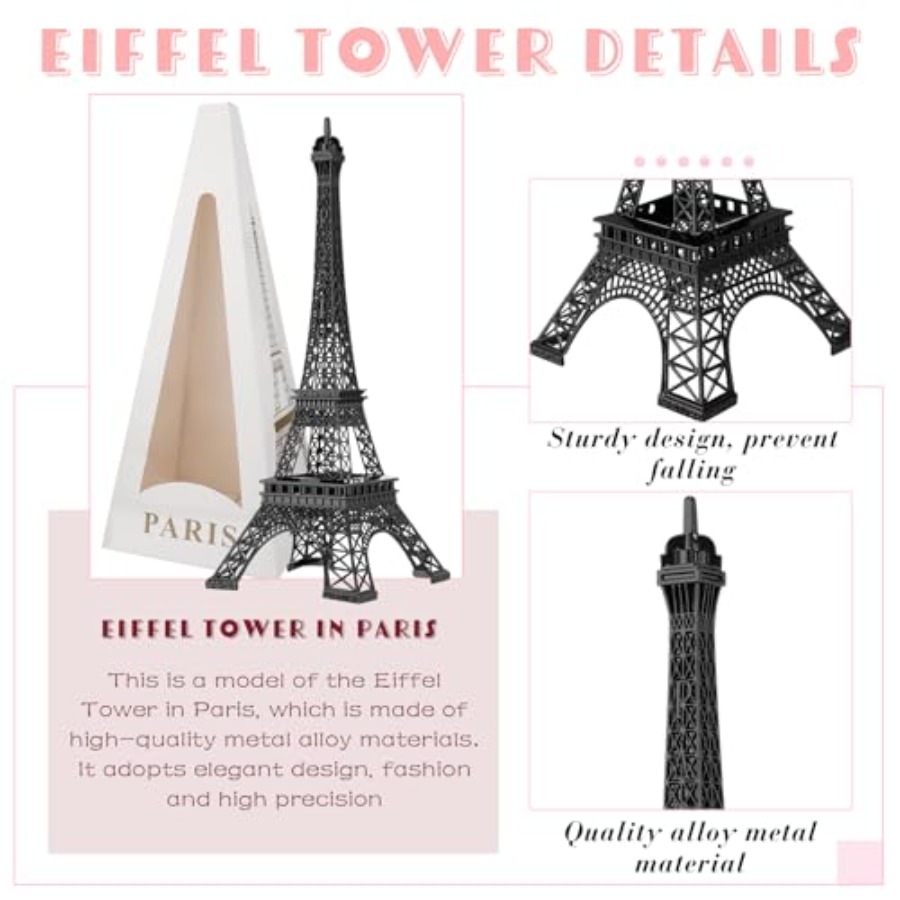 6 Pcs 15'' Eiffel Tower Statue - Art Craft Model recension och pris