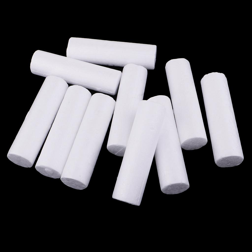 10 Pieces Blank White Cylinder - Art Craft For Christmas recension och pris