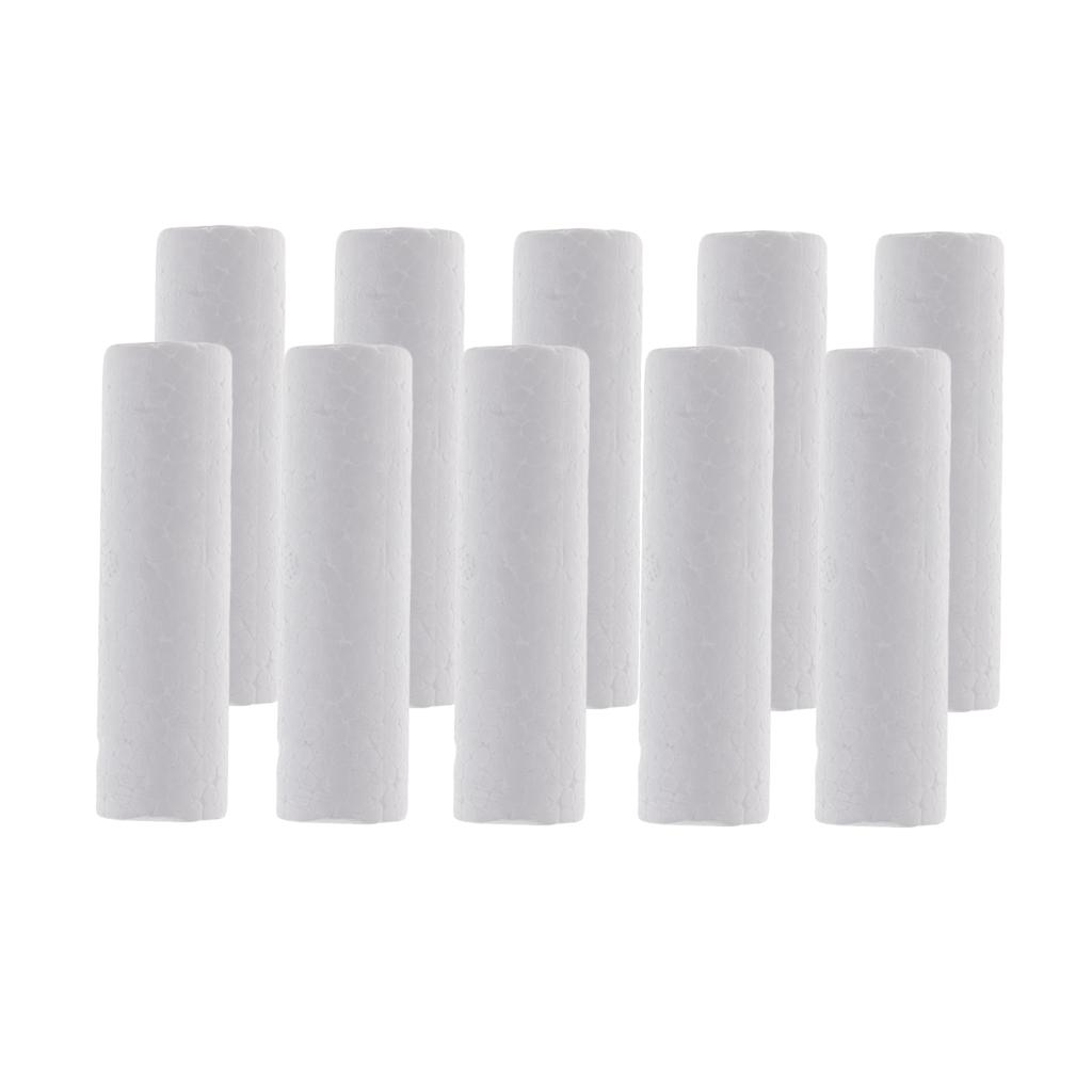 10 Pieces Blank White Cylinder - Art Craft For Christmas recension och pris