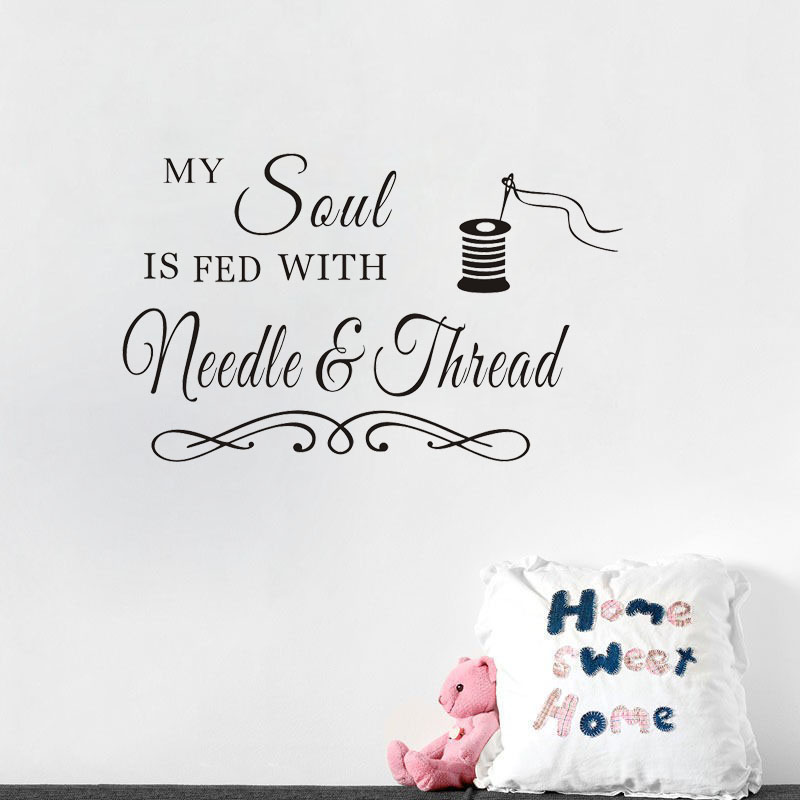 My Soul Needle and Thread Wall - Art Craft Quotes recension och pris