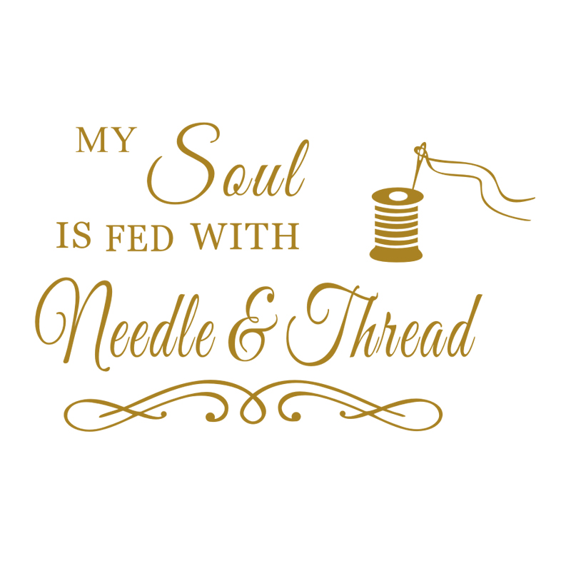 My Soul Needle and Thread Wall - Art Craft Quotes recension och pris
