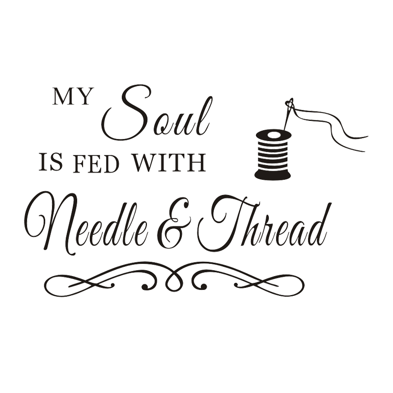 My Soul Needle and Thread Wall - Art Craft Quotes recension och pris