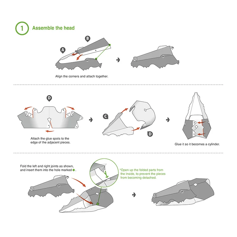 Crocodile Folding Origami Art  - Art Craft Center recension och pris