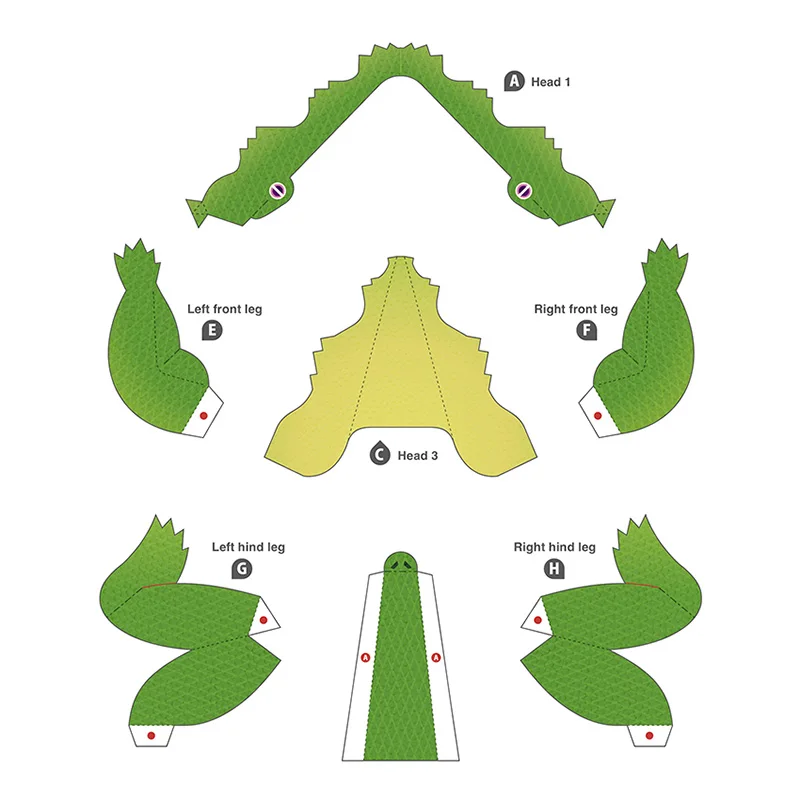 Crocodile Folding Origami Art  - Art Craft Center recension och pris