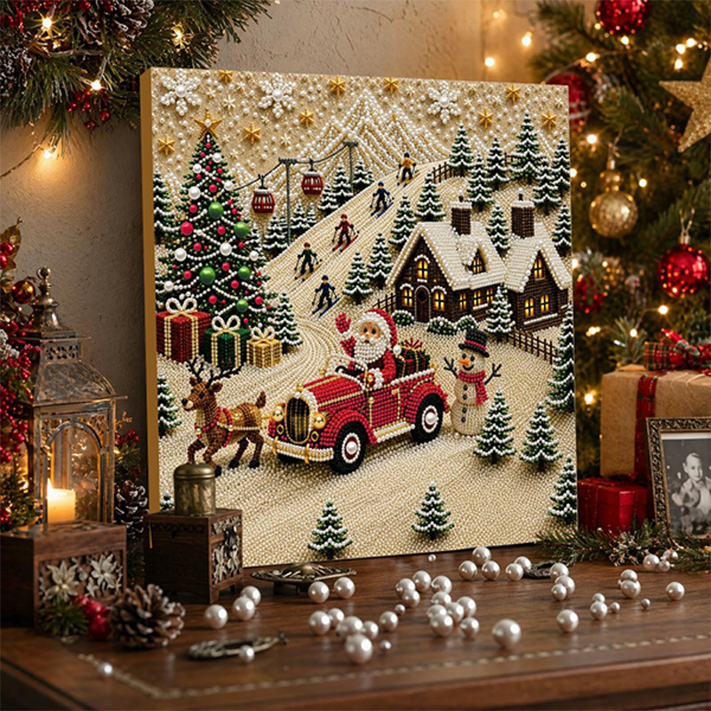 DIY 3D Pearl Christmas Diamond - Art Craft Village recension och pris