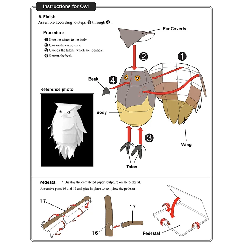Blakiston's Fish Owls Origami  - Art Craft Center recension och pris