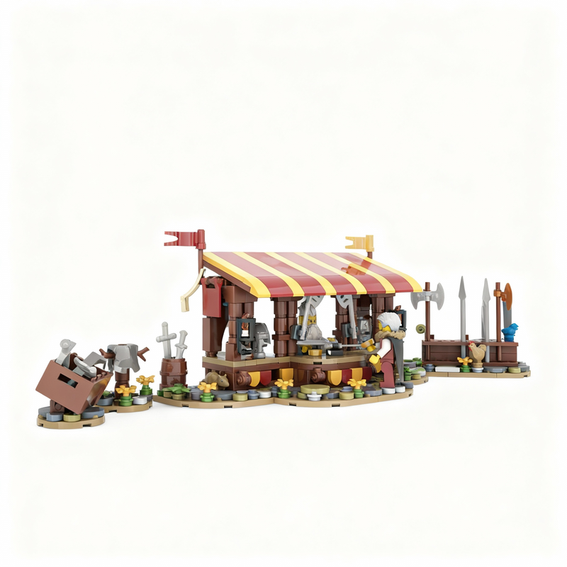367pcs MOC Armor Market Castle - Art Craft Gift Ideas recension och pris