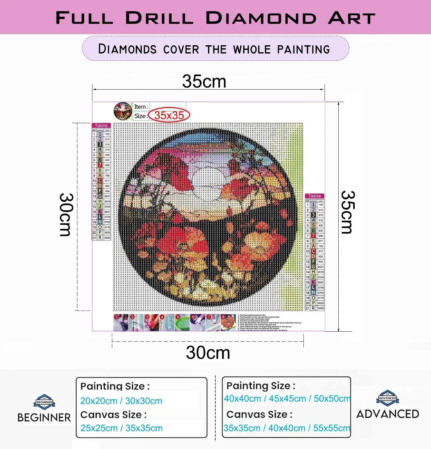 Diamond Painting DIY Colorful  - Art Craft Village recension och pris