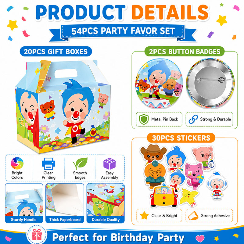 PLIM Cartoon Pattern Paper box - Art Craft Event recension och pris
