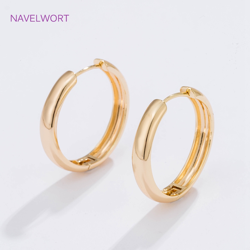 6 Sizes Gold Plated Circle Hoo - Art Craft Market recension och pris