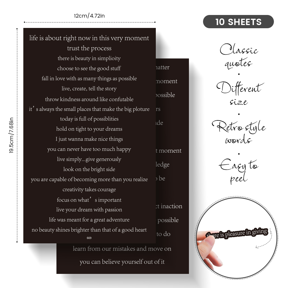 Scrapbooking Inspirational Quo - Art Craft Quotes recension och pris