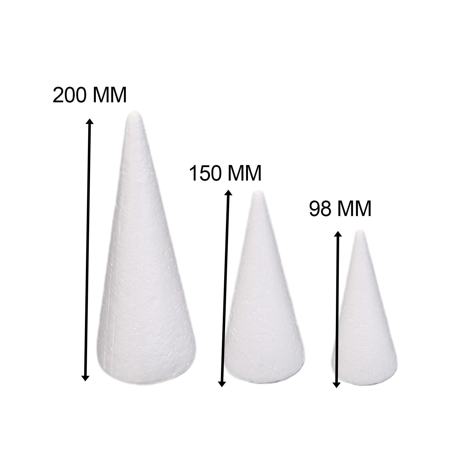 15Pcs Craft Foam Cones White P - Art Craft For Christmas recension och pris