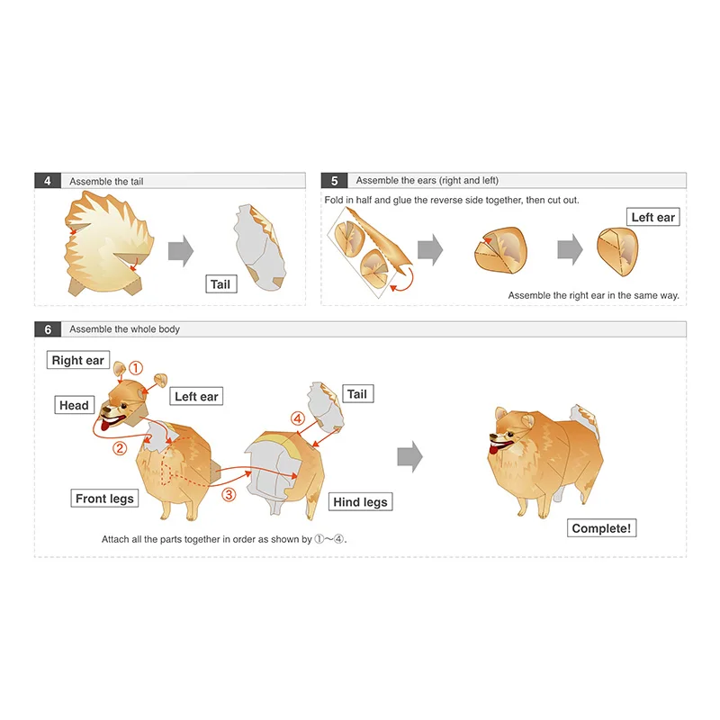 Pomeranian Dog Folding Origami - Art Craft Center recension och pris